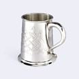 Jura Celtic Embossed One Pint Pewter Tankard