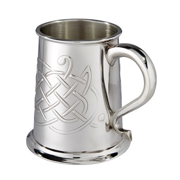 Jura Celtic Embossed Pewter Tankard Jura Celtic Embossed Pewter Tankard