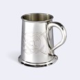 Islay Celtic Embossed One Pint Pewter Tankard Islay Celtic Embossed One Pint Pewter Tankard