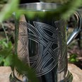 Skye Celtic Embossed One Pint Pewter Tankard