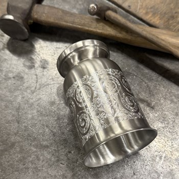 Norse Mussels Design Pewter Beaker | Norse Mussels Pewter Beeaker Norse Mussels Design Pewter Beaker | Norse Mussels Pewter Beeaker