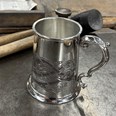 Celtic Birds One Pint Pewter Tankard