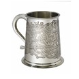 Celtic Pattern Pewter One Pint Tankard Celtic Pattern Pewter One Pint Tankard