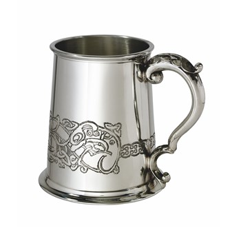 Celtic Dragon Pewter Tankard