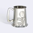 Peacock One Pint Pewter Tankard