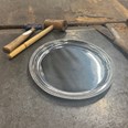 Large Gadroon Rim Pewter Tray