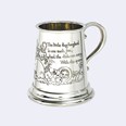 Cow Over The Moon Pewter Quarter Pint Baby Mug