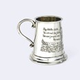 Cow Over The Moon Pewter Quarter Pint Baby Mug