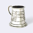 Jack And Jill Pewter Baby Quarter Pint Mug Jack And Jill Pewter Baby Quarter Pint Mug