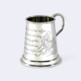 Little Miss Muffet Quarter Pint Pewter Baby Mug