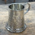 Little Miss Muffet Quarter Pint Pewter Baby Mug