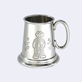 Page Boy Quarter Pint Pewter Baby Mug
