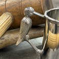 Stork Handle Pewter Quarter Pint Baby Mug