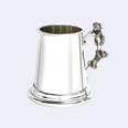 Teddy Bear Handle Pewter Quarter Pint Baby Mug
