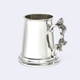 Teddy Bear Handle Pewter Quarter Pint Baby Mug