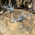 3oz Stag Head Pewter Jigger Cup