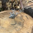 3oz Stag Head Pewter Jigger Cup