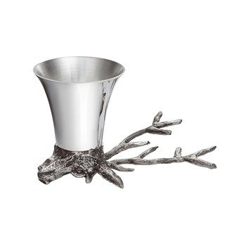 3oz Stag Head Pewter Jigger Cup