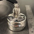 First Curl Teddy Pewter Trinket Box First Curl Teddy Pewter Trinket Box