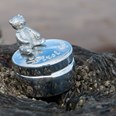 First Curl Teddy Pewter Trinket Box