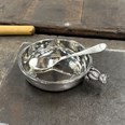 Pewter Teddy bear "Whos Been Eating All My Porridge" Porringer