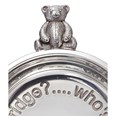 Pewter Teddy bear "Whos Been Eating All My Porridge" Porringer