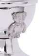 Teddy Pewter Egg Cup And Spoon