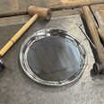 Large 300mm Round Pewter Tray