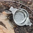 Large Celtic Circle Pewter Quaich