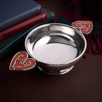 Extra Large Red Heart Of The Highlands Quaich