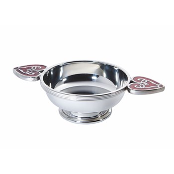 Red Heart Of The Highlands Large Pewter Quaich