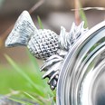 Large Thistle Handle Pewter Quaich