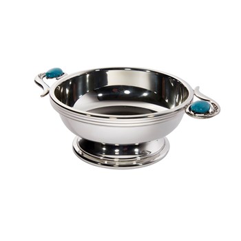 Torridon Turquoise Handle Pewter Quaich