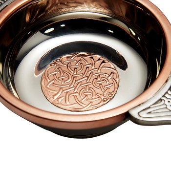 Celtic Copper Large Pewter Quaich Celtic Copper Large Pewter Quaich