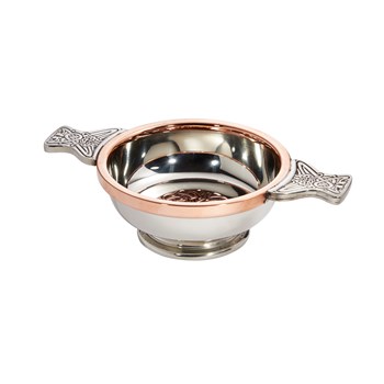 Celtic Copper Large Pewter Quaich