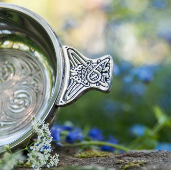 Large Kells Pewter Quaich