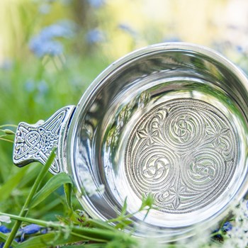 Large Kells Pewter Quaich
