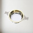 Medium Brass Rim Pewter Quaich Medium Brass Rim Pewter Quaich