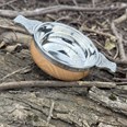 Medium Wood And Pewter Quaich
