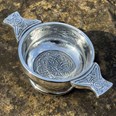 Small Celtic Circle Pewter Quaich