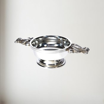 Teddy Handle Pewter Quaich