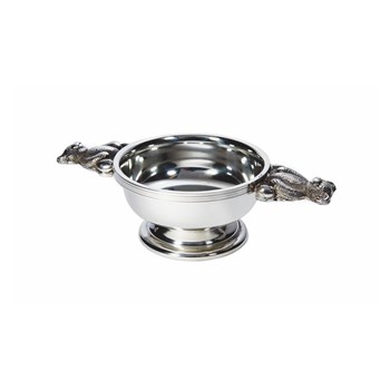 Teddy Handle Pewter Quaich