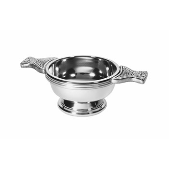 Thistle Stamp Small Pewter Quaich Thistle Stamp Small Pewter Quaich