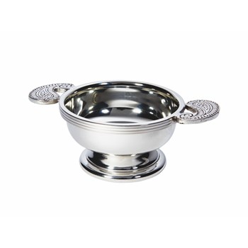 Paisley Small Pewter Quaich Paisley Small Pewter Quaich