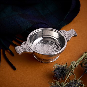 Celtic Circle Standard Pewter Quaich