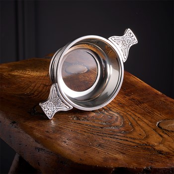 Glass Base Standard Pewter Quaich