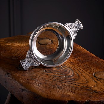 Glass Base Standard Pewter Quaich