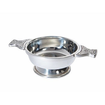 Tartan Standard Pewter Quaich Tartan Standard Pewter Quaich
