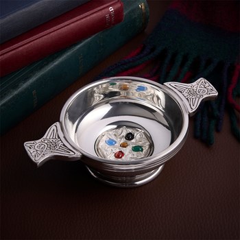 Gem Cross Standard Pewter Quaich