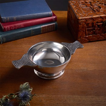 Pewter Large Plus "X" Quaich